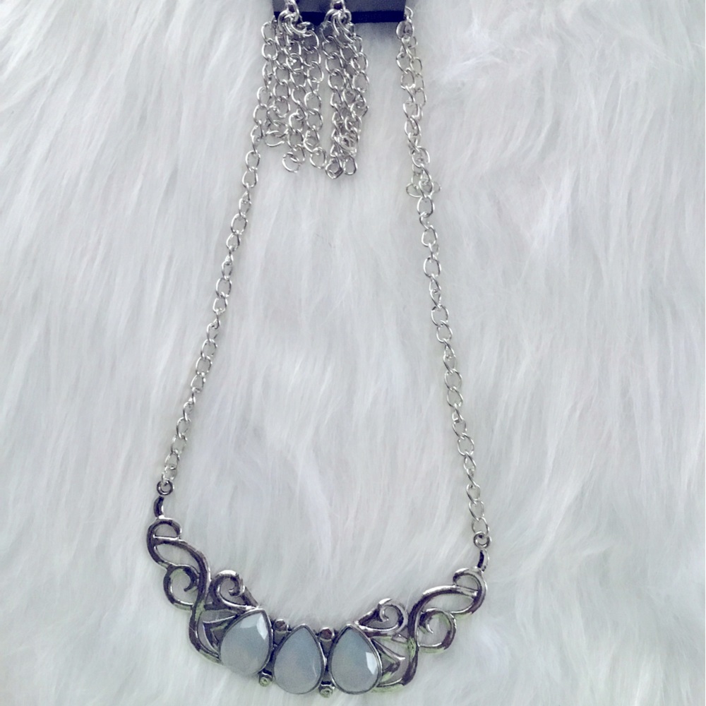 Silver Necklace Set